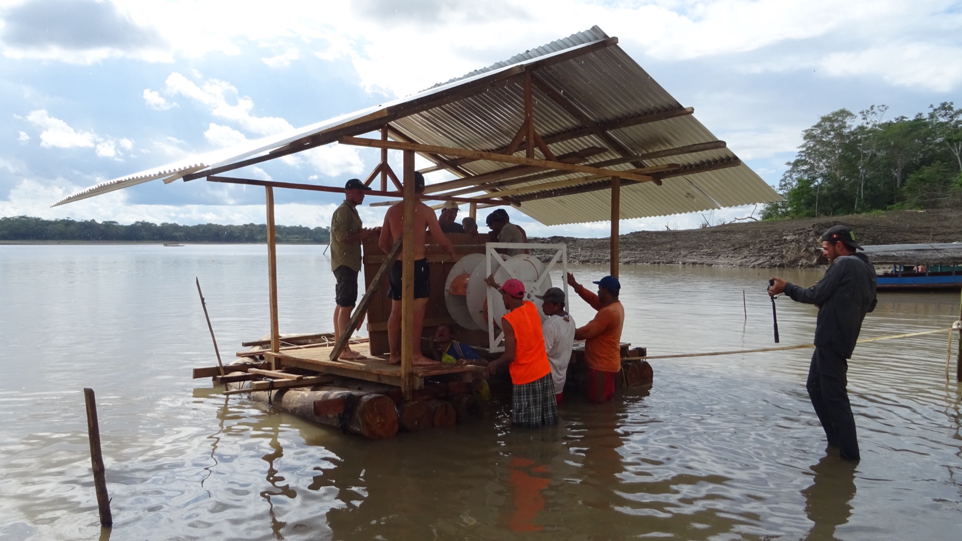 Hydrolienne sur la plateforme